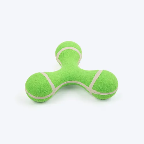 Tennis Triangle Frisbee Squeaky Chew Toy For Dogs