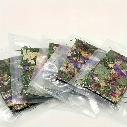 Assorted Flower And Grass Chips for Rabbits and Small Animals